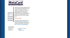 Desktop Screenshot of metacard.com